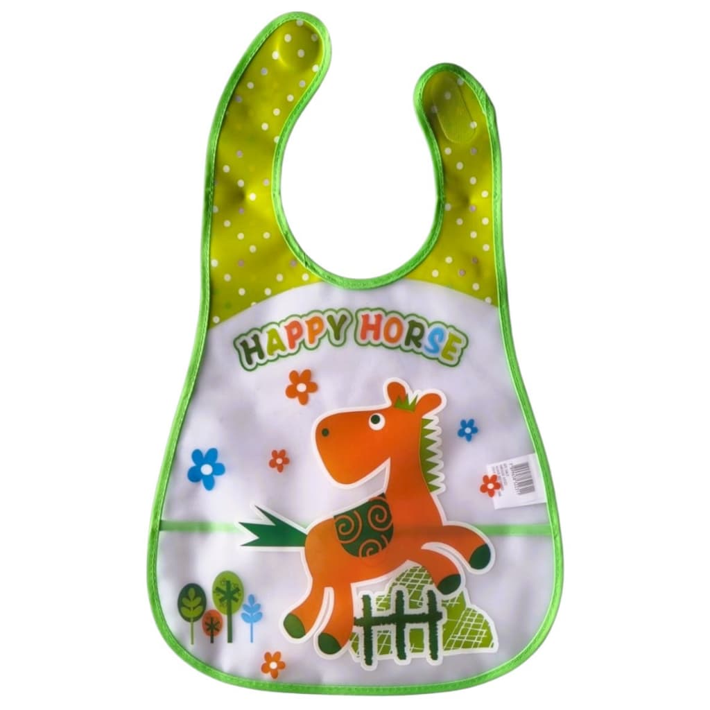 Babador Bebê Infantil Com Bolso Coletor Pega Migalhas Diversas Cores