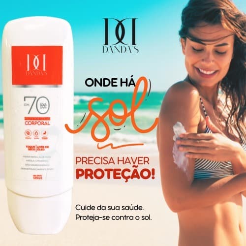 Protetor Solar DANDAS  70 FPS 120 ML