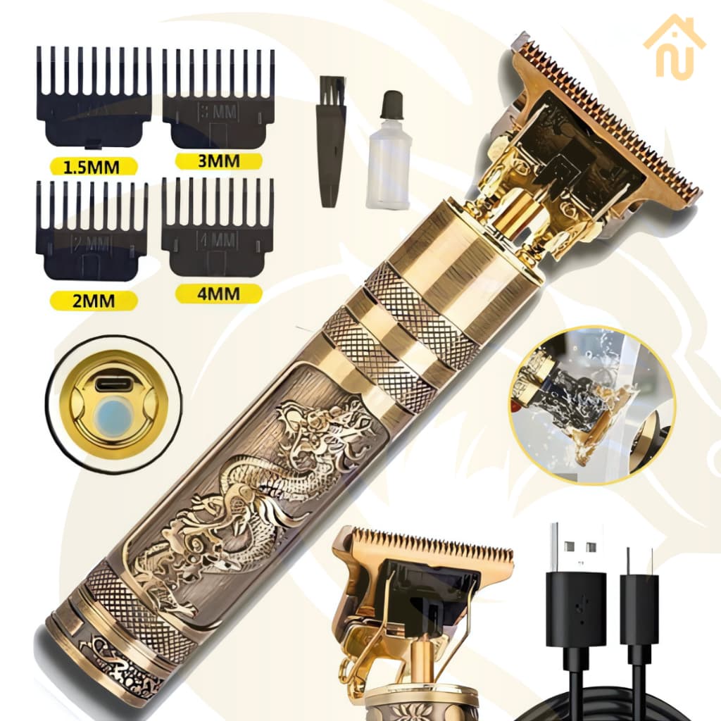 Máquina Acabamento Profissional Cabelo Barba Sem Fio Premium