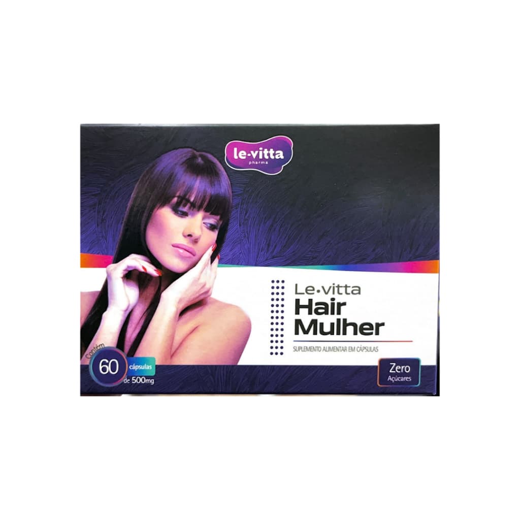Le-Vitta Hair Mulher 60 Cápsulas 500mg