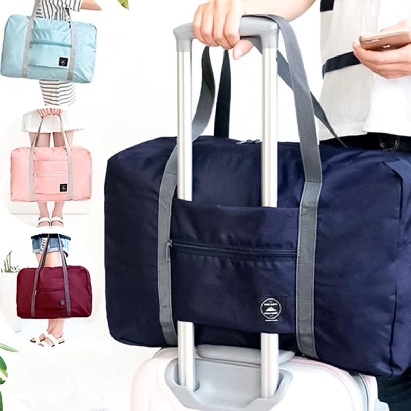Bolsa de Viagem Mala Dobrável Capacidade Impermeável Leve Portátil
