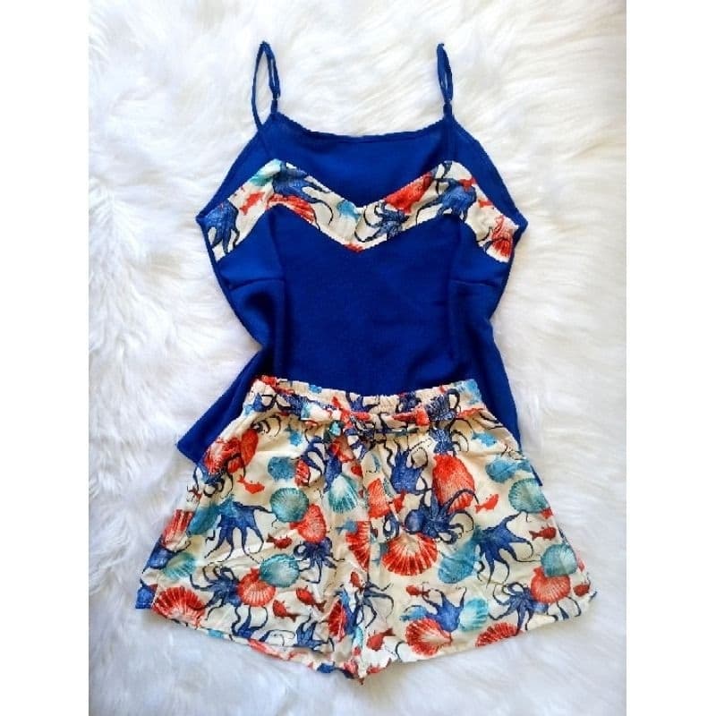 Conjunto P M G GG Verão Blusa Regata ajustável + Short com bolso e elástico Moda Lançamento  2026.