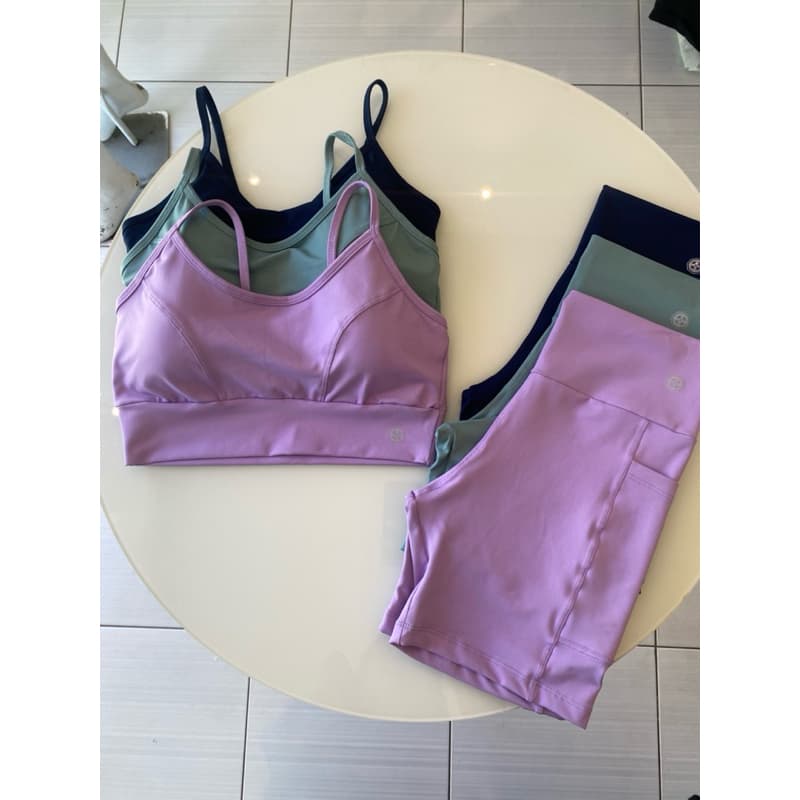 Conjunto Fitness Feminino com Bolsos Laterias Poliamida Zero Transparência