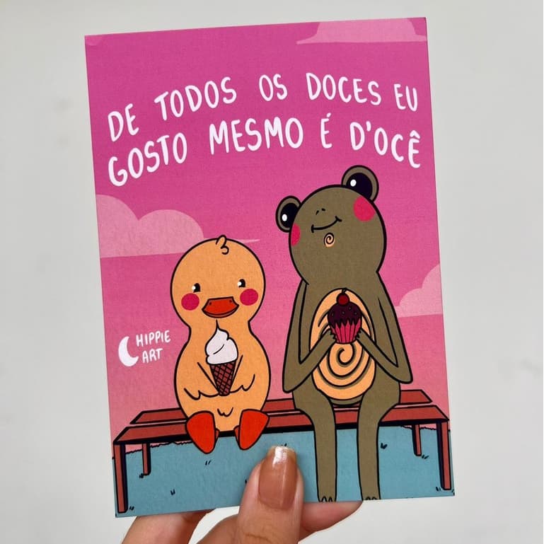 Cartão Hippie Todos os Doces