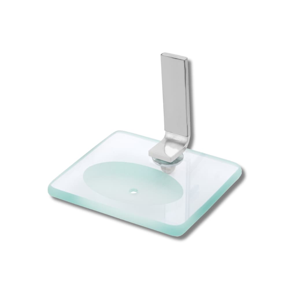 Saboneteira Polida De Vidro Para Banheiro Luxo