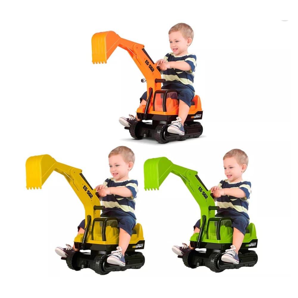 Trator Escavadeira Gigante Infantil Giant Escavator Roma