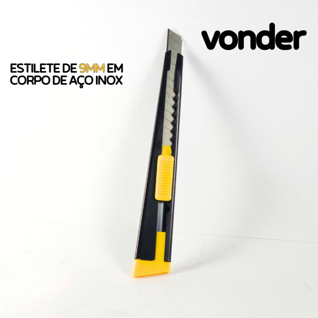 KITs Estiletes Metal Profissional 9mm Estreito Ferramenta Embalagens Aplicação Adesivo Envelopamento