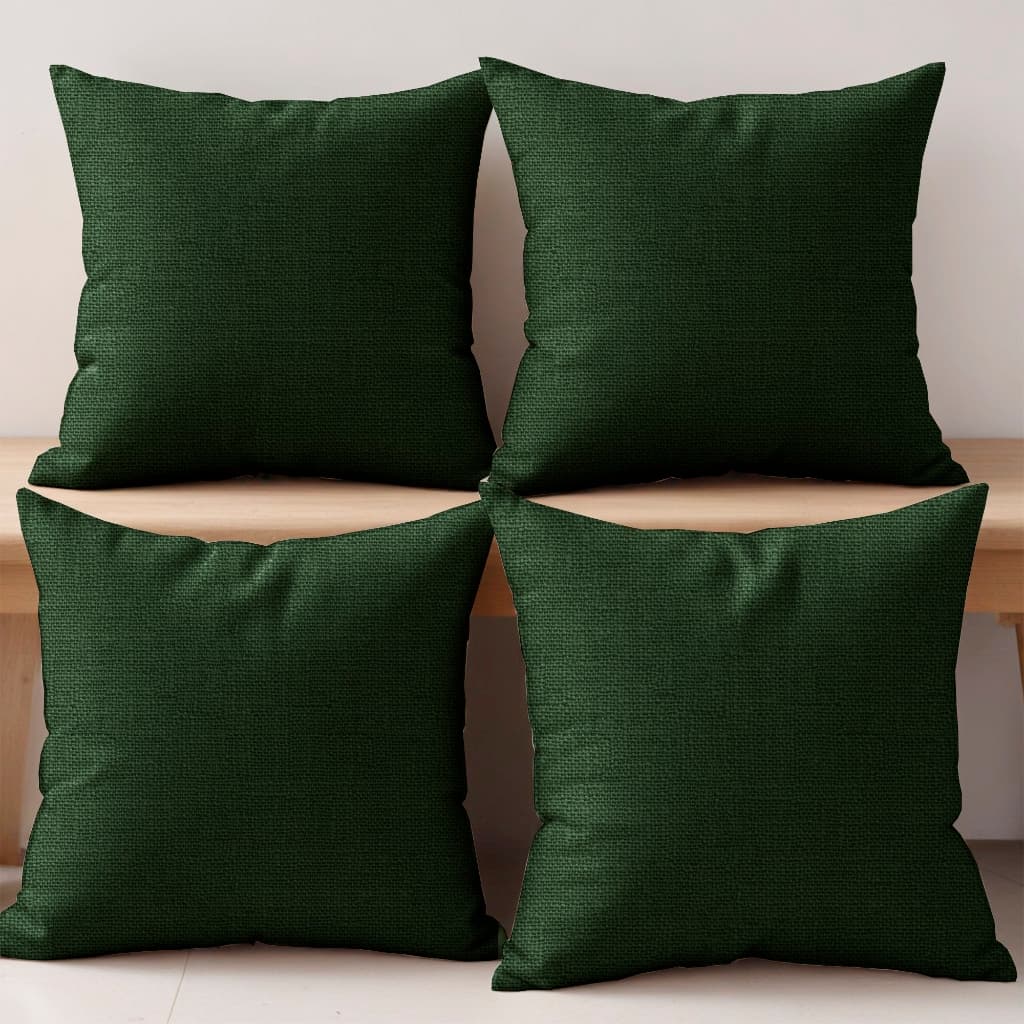 4 Capas Almofadas Jacquard Linho 45x45cm
