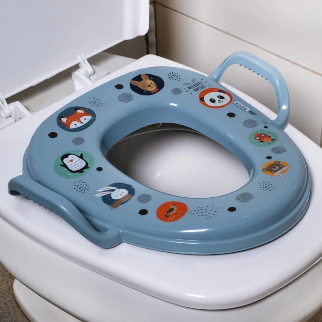 Assento Sanitário Redutor Infantil Com Alça Vaso Oval Segurança Borracha Criança Estampas Diversas