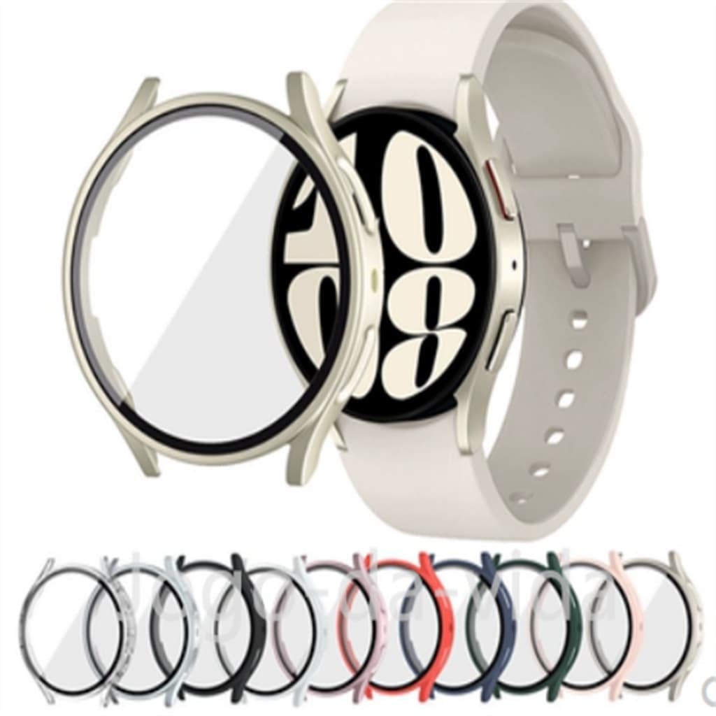 Capa case Película De Vidro Protetora Para Samsung Galaxy Relógio watch4/5/6 40mm 44mm JK Store