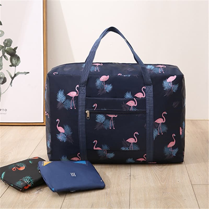 Bolsa Mala Dobrável Impermeavel Para Viagem Organizador Armazenamento De Bagagem