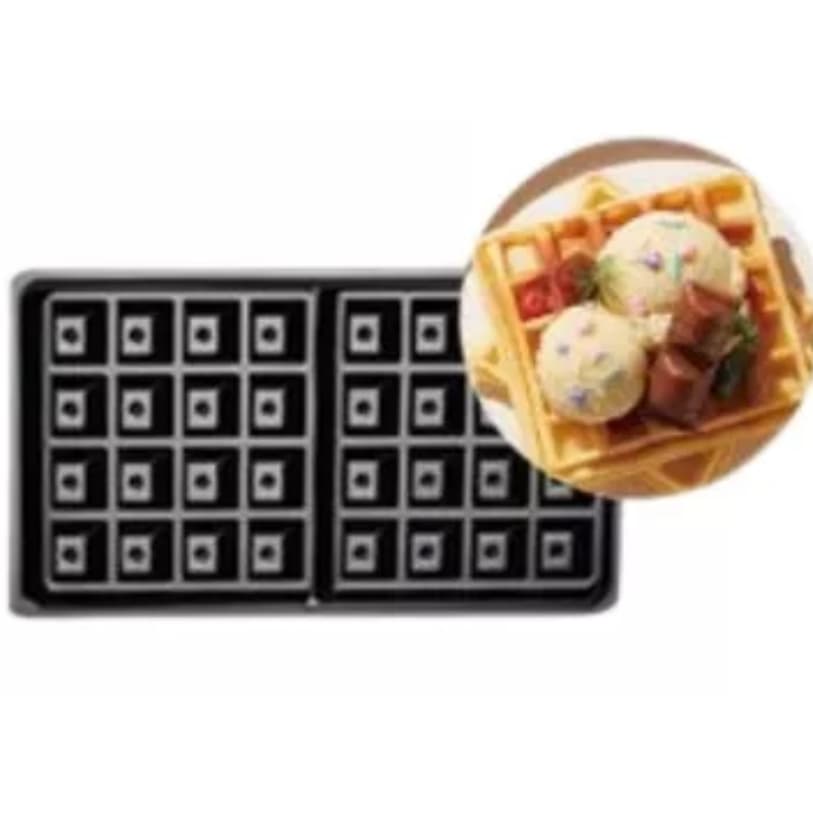 1 par GRILL  CHAPA PARA UTILIZAR NA NAQUINA waffles belgas, nozes, donuts, cupcakes, grill 23.3cm*13.1cm