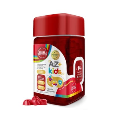 Gummy Kids Multivitamínico AZ 30 Gomas sem Açúcar para Crianças Marca Ekobé.