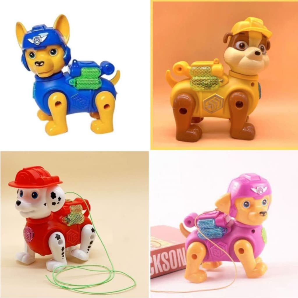 Cachorro Patrulha Canina Robô Brinquedo Com Luzes Led Som