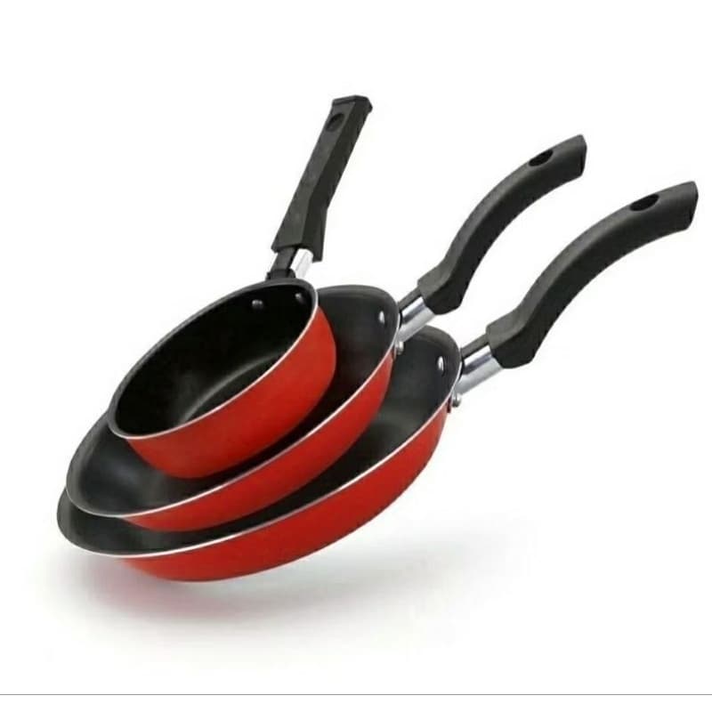 Kit 3 Peças  Frigideira  Antiaderente Teflon