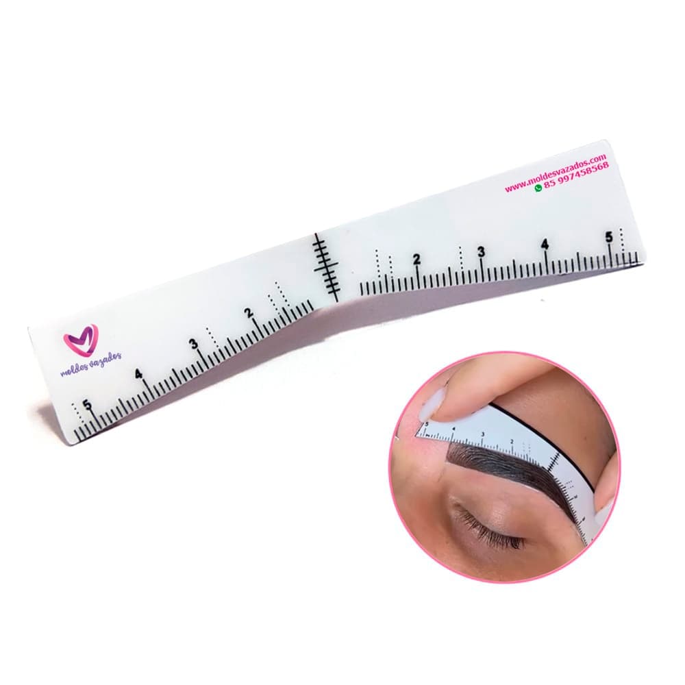 Réguas Adesivas para Design de Sobrancelhas