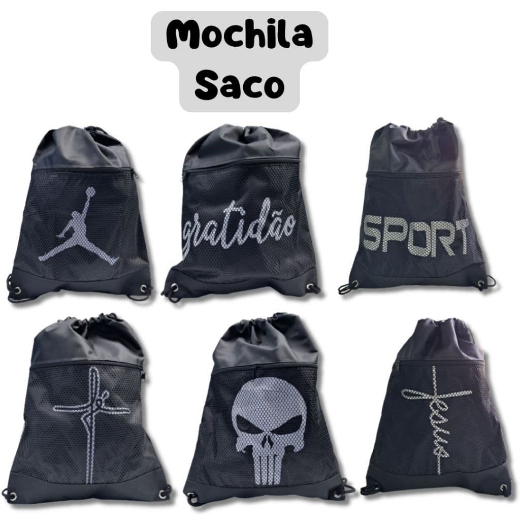 Mochila Bolsa Saco Esporte Academia Futebol Lindas Estampas