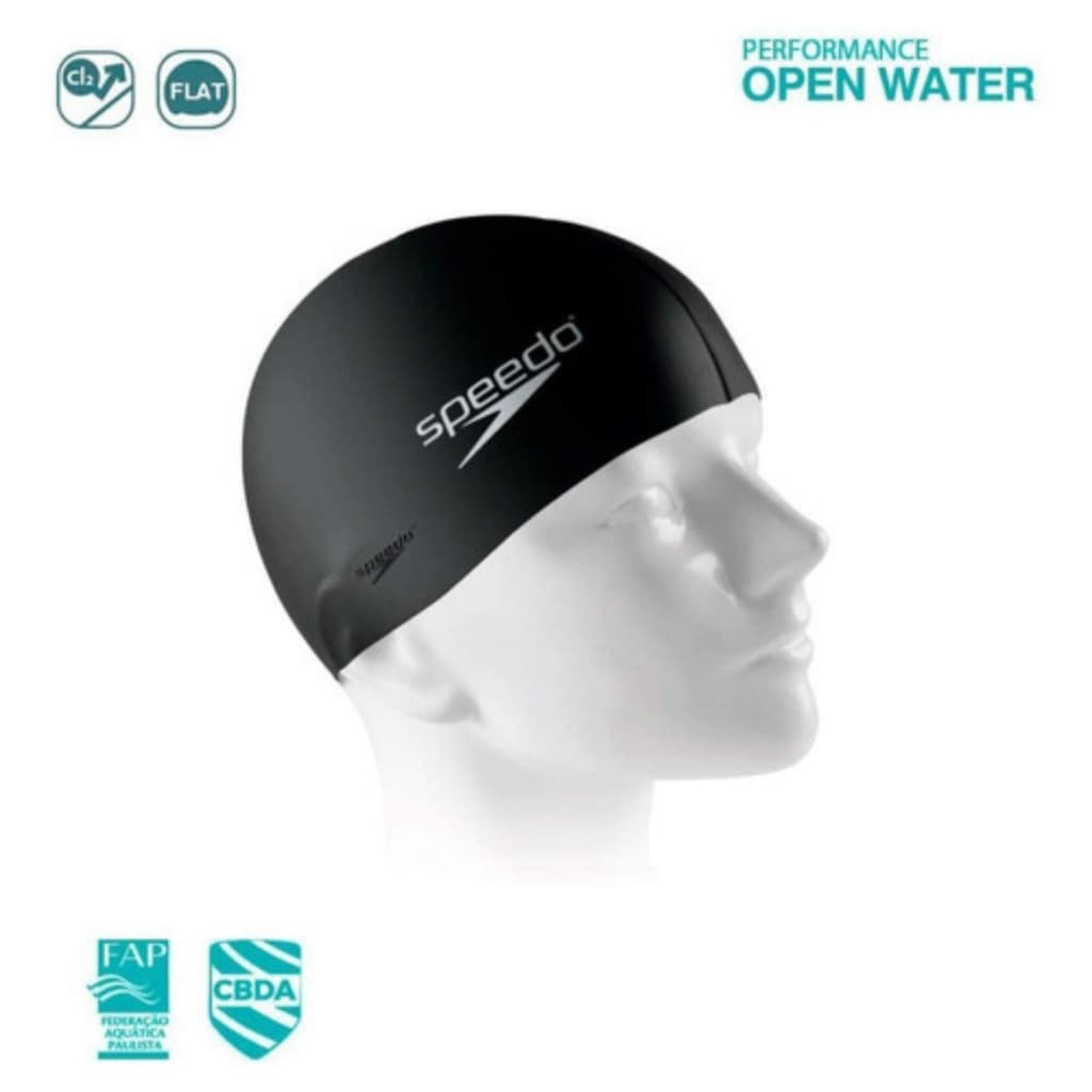 Touca De Natação Speedo Flat Adulto Silicone Proteção Água