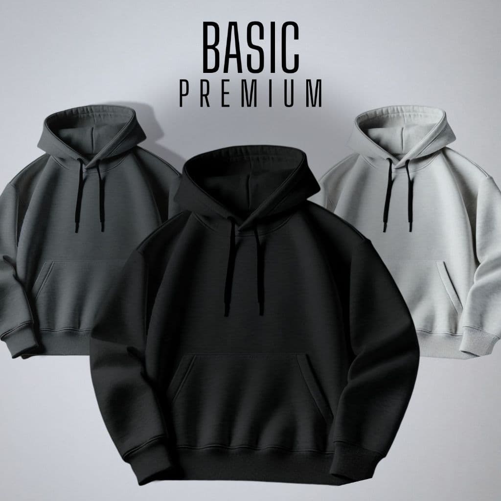 Moletom Liso Premium Básico Blusa De Frio Casaco Flanelado Masculino Feminino Canguru Capuz e Bolso