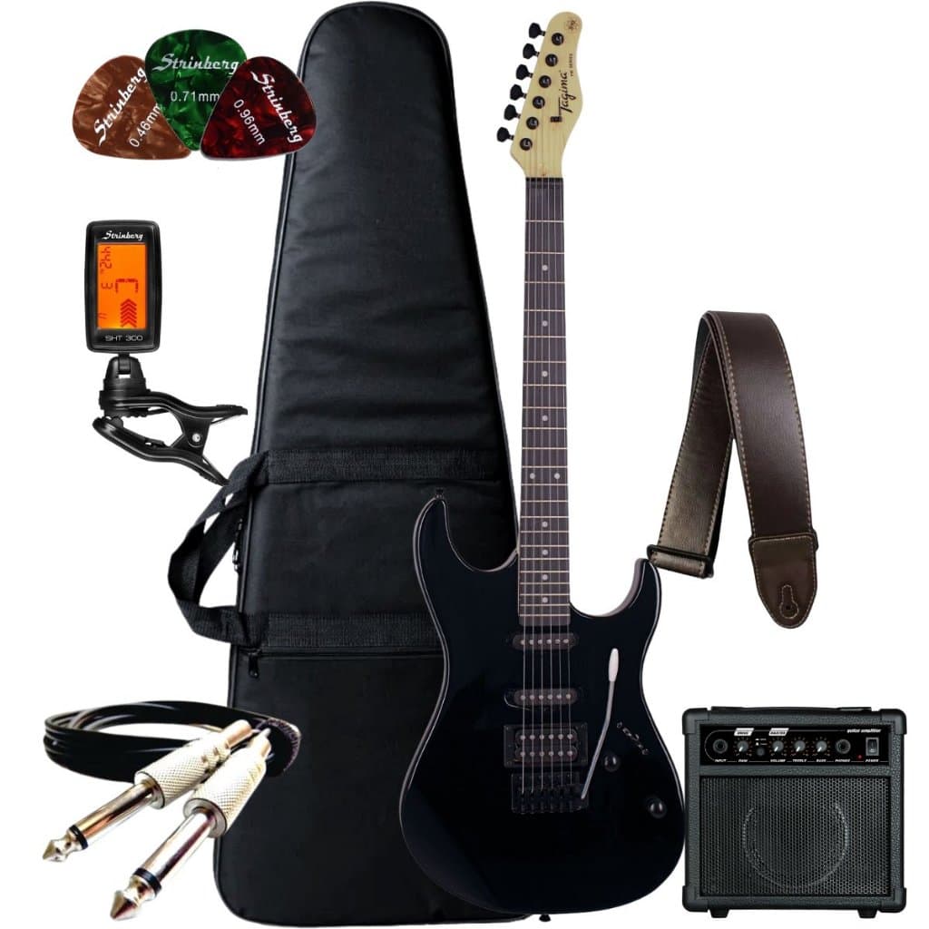 Kit Guitarra Tagima Stratocaster Tg510  + Amplificador Guitarra + Acessórios
