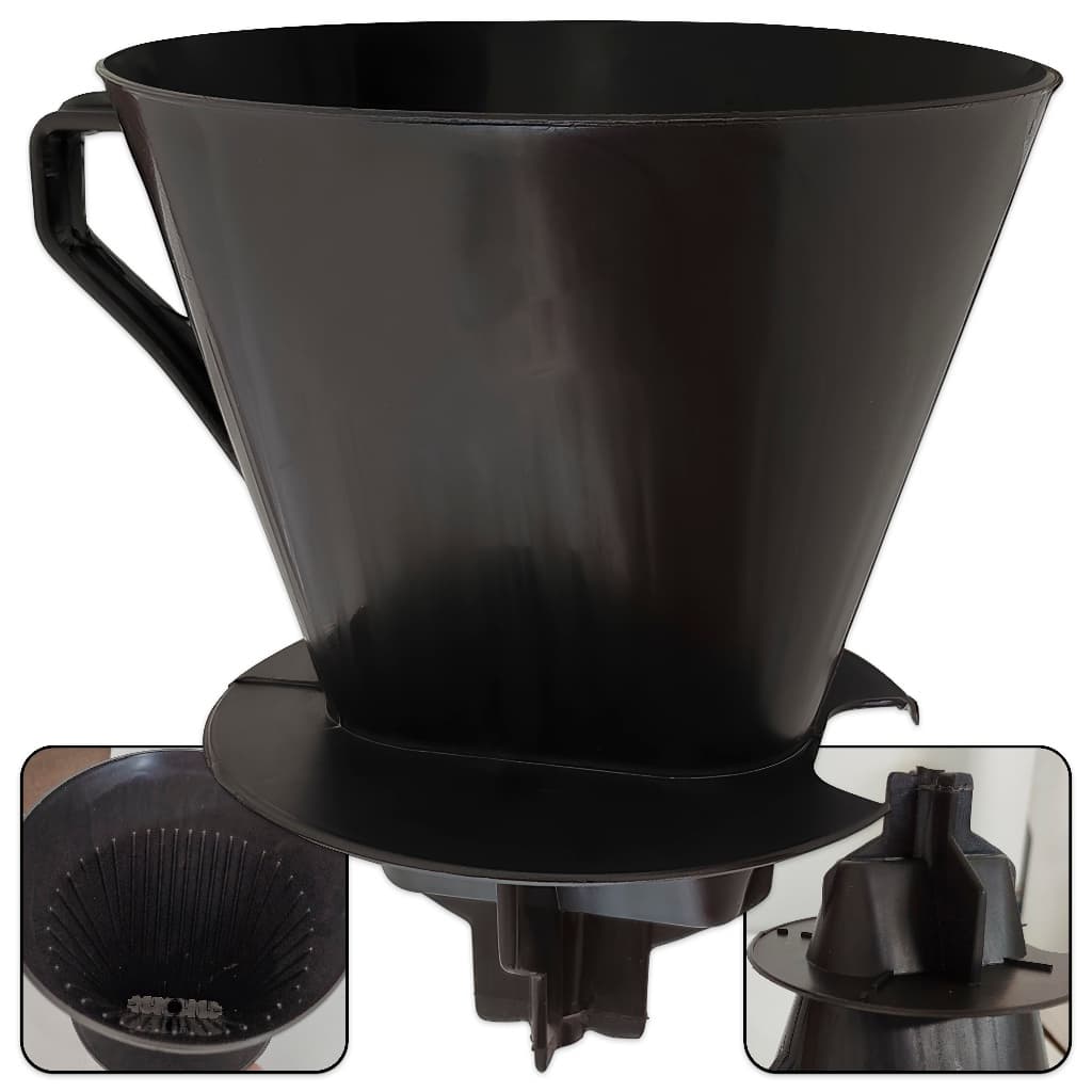 Porta Filtro/Coador Para Café Suporte Funil de Plástico Adaptador para Garrafa
