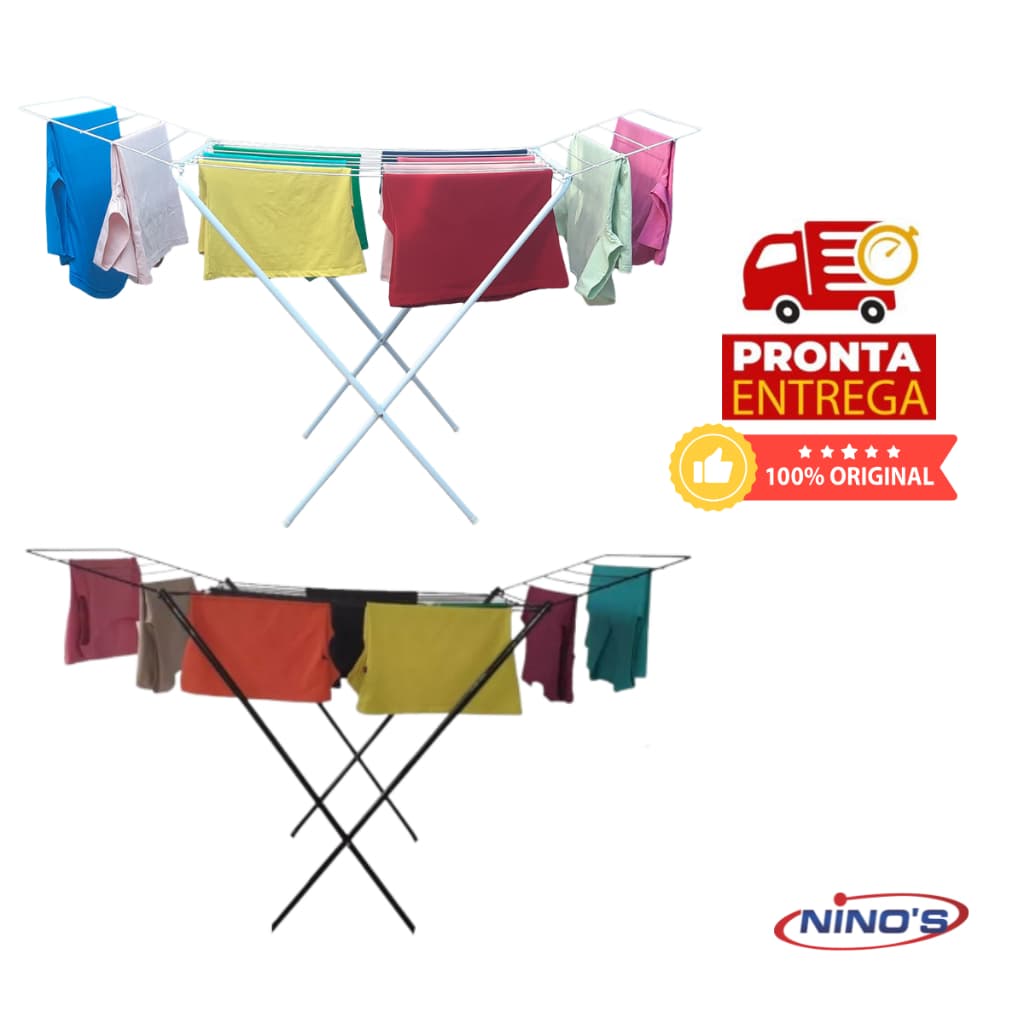 VARAL DE CHÃO AÇO DOBRÁVEL PORTÁTIL NINOS