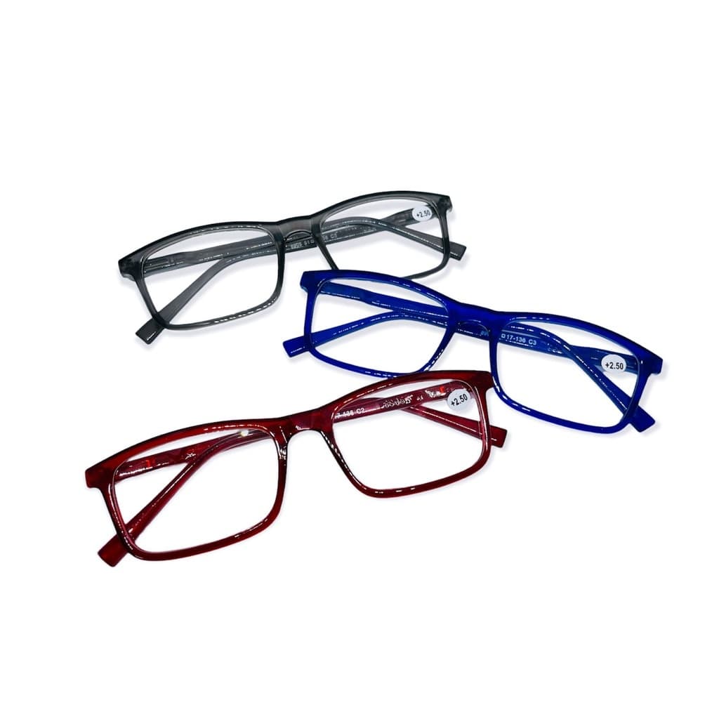 Óculos Colorido De Grau 0,50 a 5,0 Unisex Feminino Masculino Marrom Bege Azul Vermelho Transparente