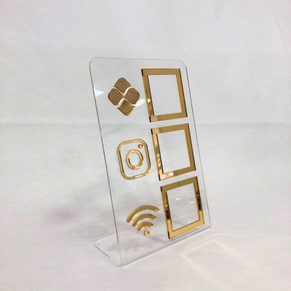 Placa Pix Instagram Wi-fi Qr Code Loja Estabelecimento Escritório