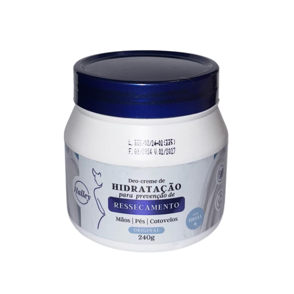 Creme Hidratante Ressecamento Mãos Pés Halley 240g