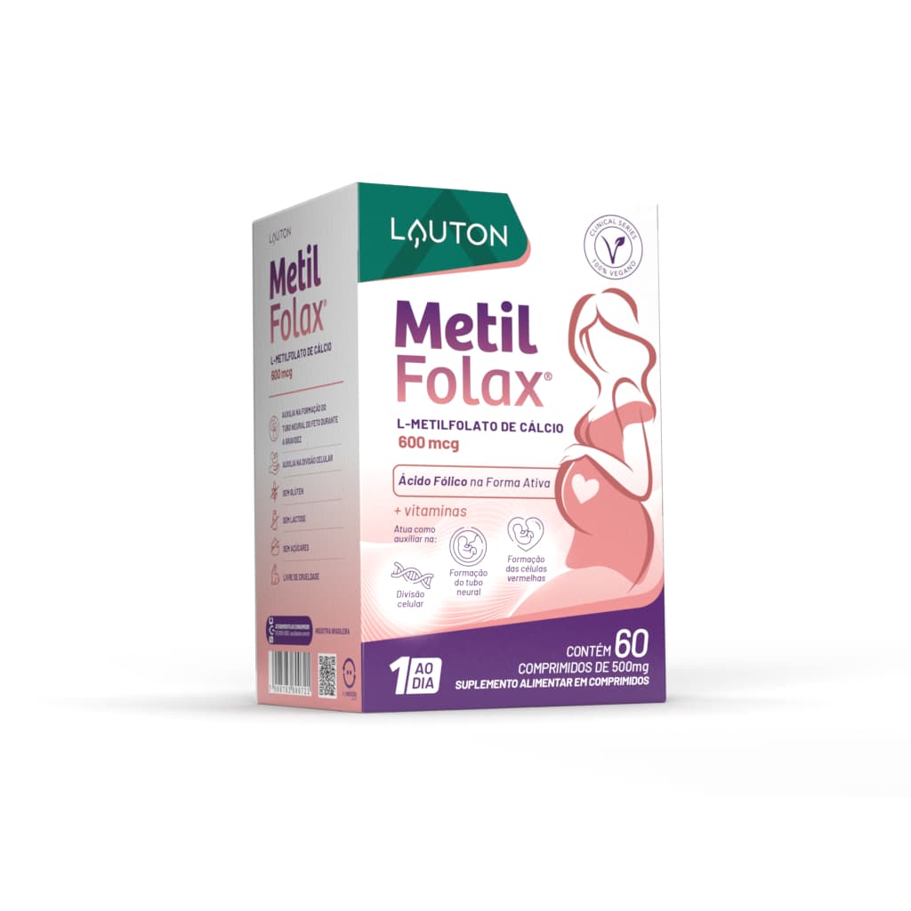 METILFOLAX® L-Metilfolato c/Vit. B6+B12+E - Lauton