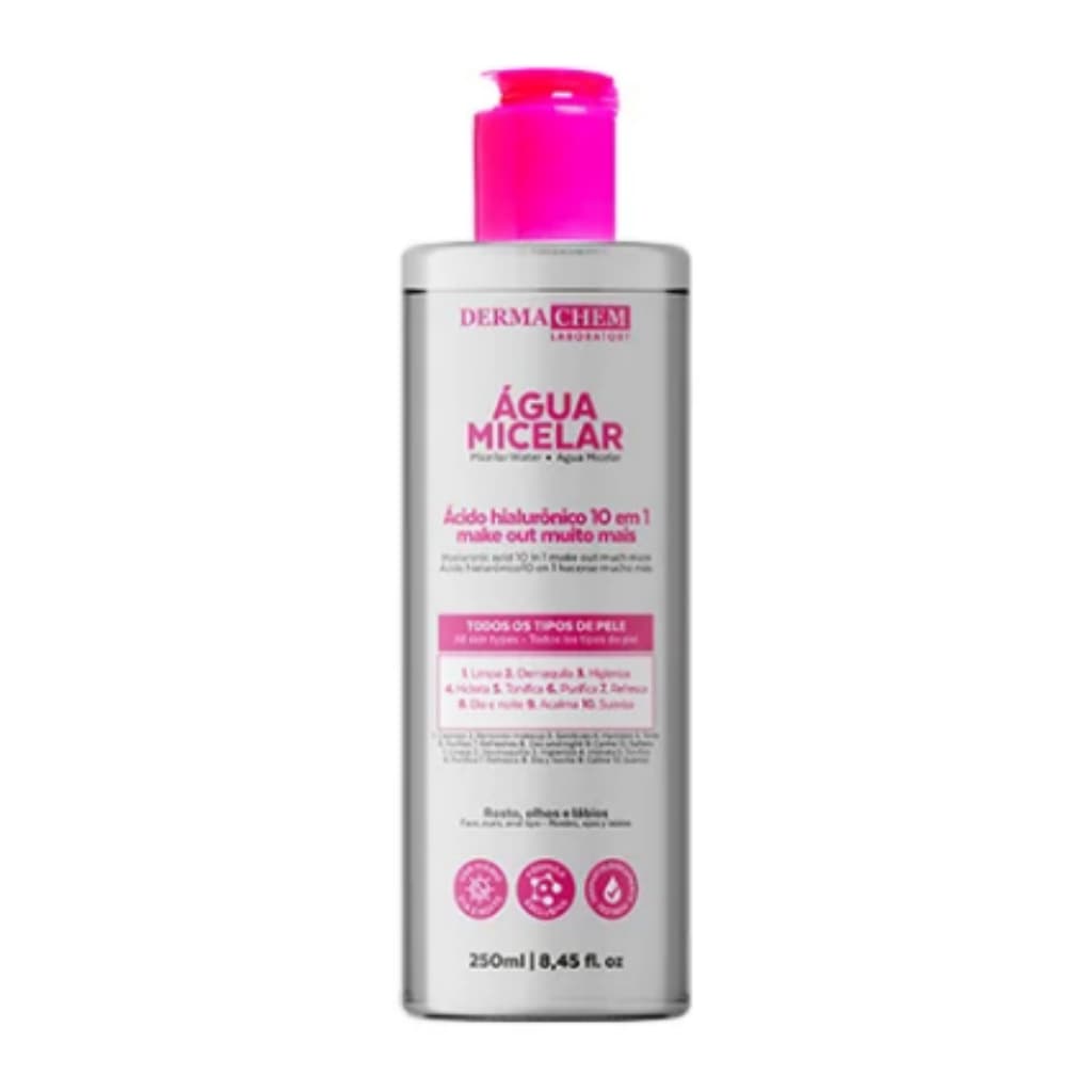 Água Micelar Hialurônico  Dermachem 250ml