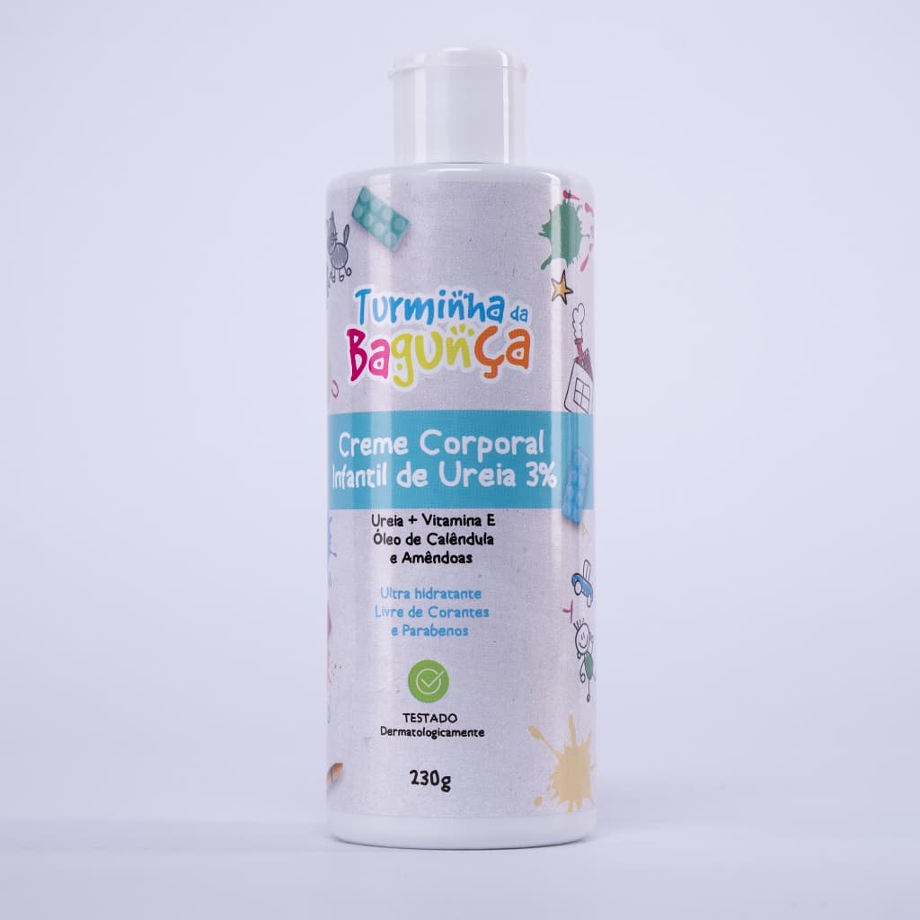 Creme Corporal de Ureia 3% Infantil TURMINHA DA BAGUNÇA 230 gramas