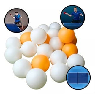 Kit com 6 Bolinhas de Ping Pong 40mm Branca ou Laranja para Tênis de Mesa Promoção