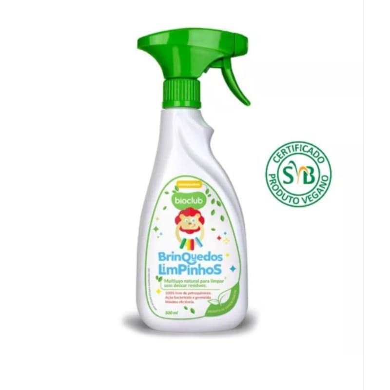 Detergente para limpar Brinquedos natural - Bioclub 500 ml Livre de petroquimicos