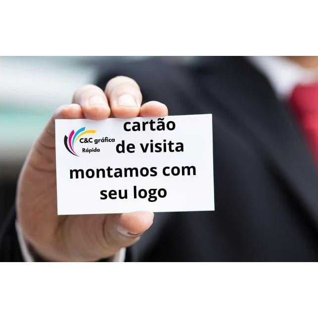 100 Cartões de Visita somente frente  ou frente e verso Personalizado