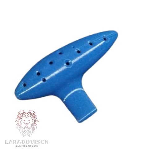 OCARINA TENOR DE 12 BURACOS TOCÁVEL - 11,5cm x 3,0cm x 6,8cm
