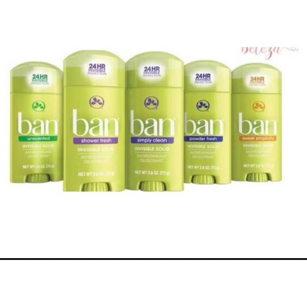 Desodorante Ban Antitranspirante Sólido 73g Invisible