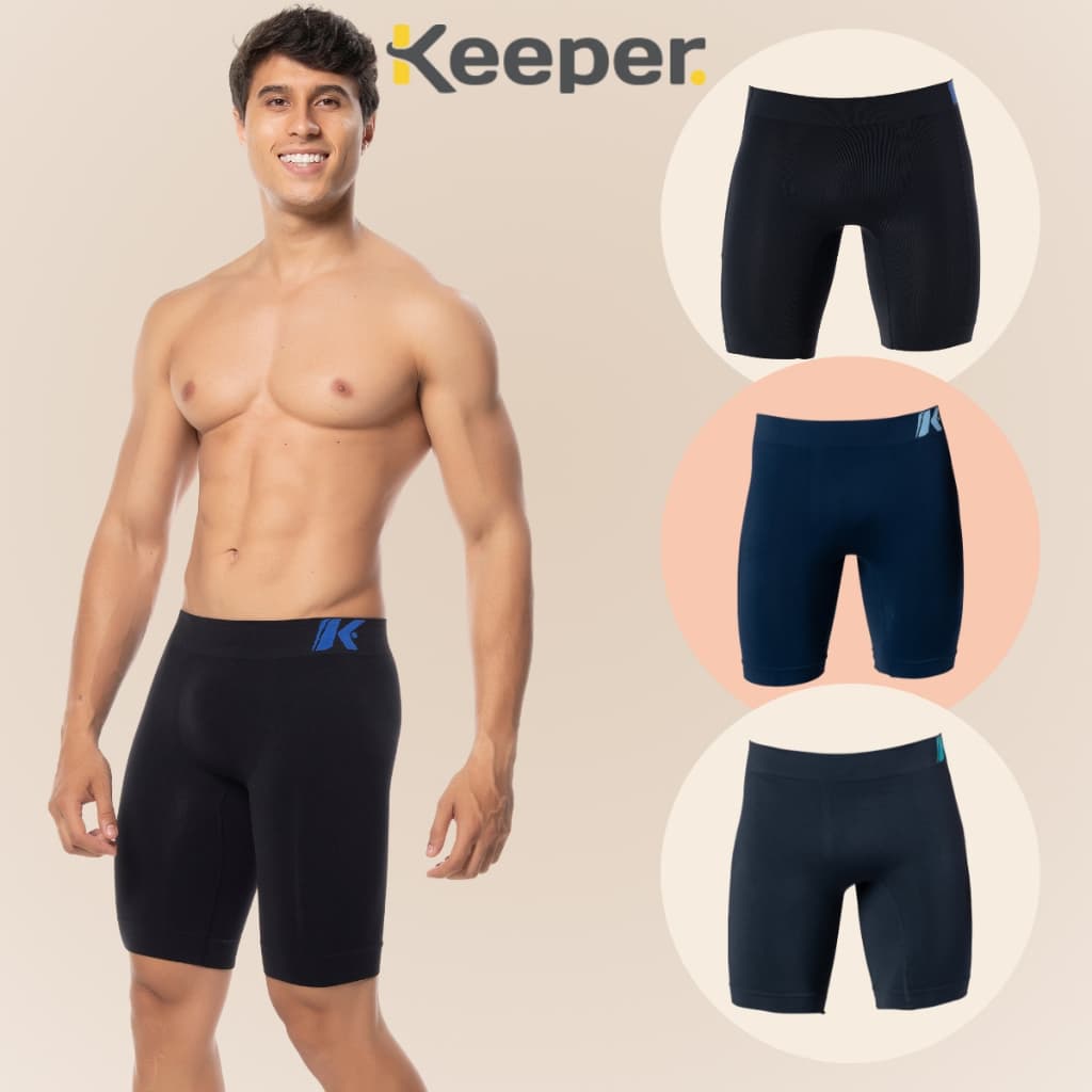 Kit 2 Bermuda Térmica Keeper Anti Assaduras Resistente sem Costura Masculina Sport Alta Performance