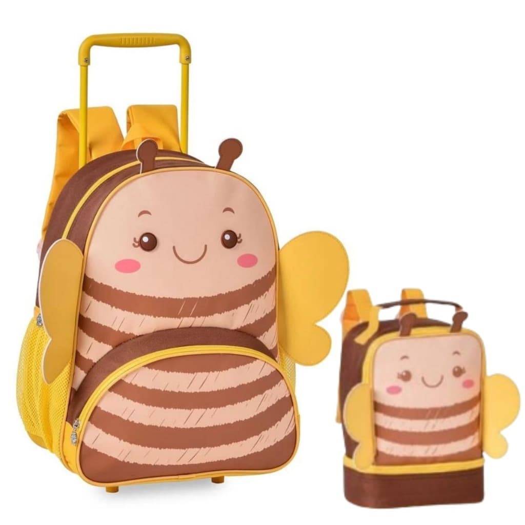 Kit infantil Mochila Carrinho Borboleta a pronto envio qualidade garantida CP24082B