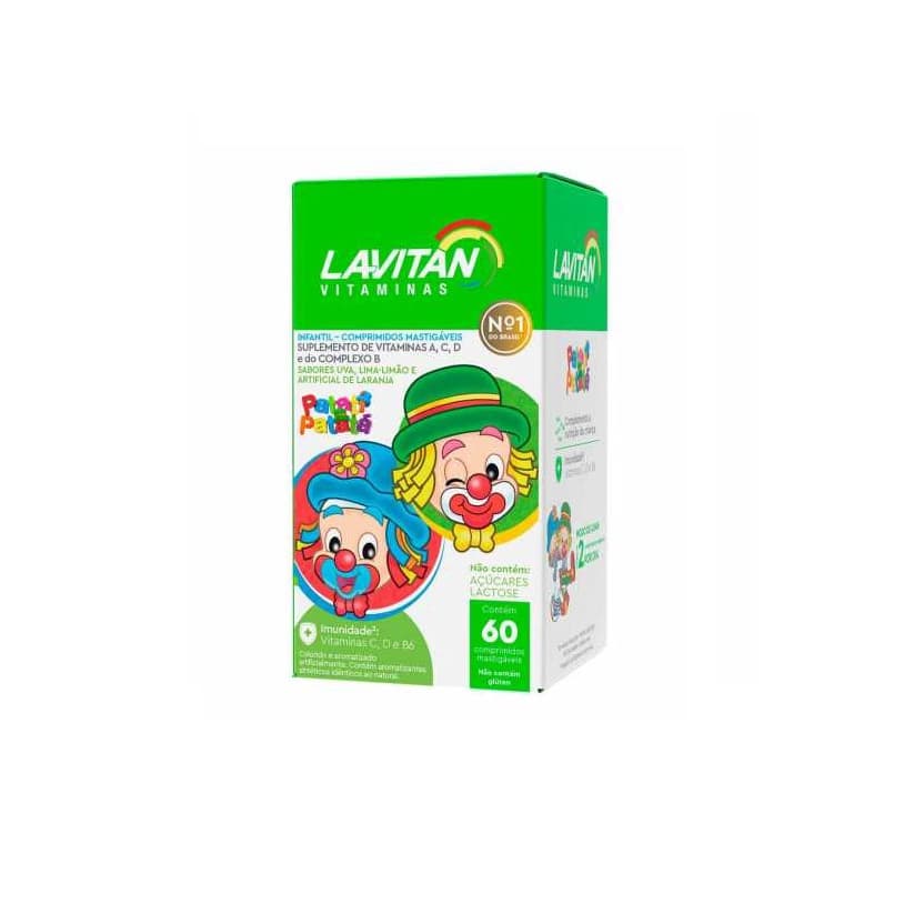 Lavitan Infantil Comprimidos Mastigável Uva lima-limão 60 Comprimidos mastigáveis