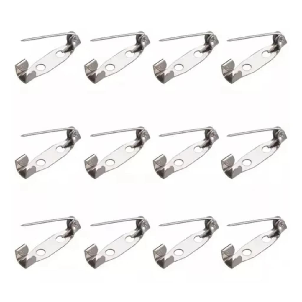 Base para broche retangular 15MM - 50 peças