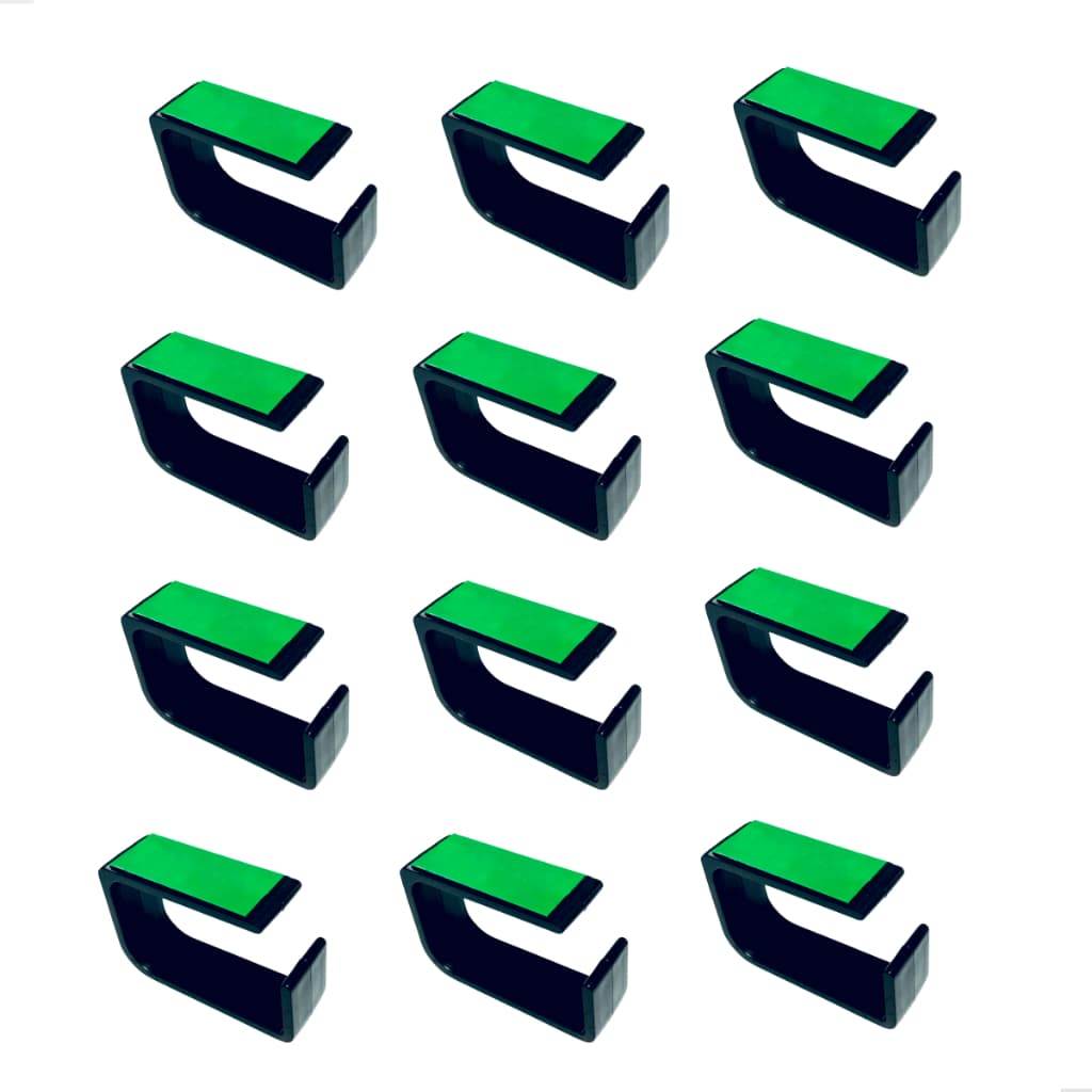 Kit 12 Organizador De Cabos Esconder Fios Embaixo de Mesa