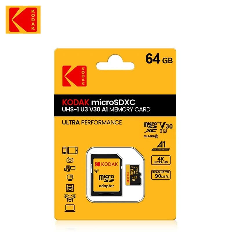 Cartão de memória Kodak Micro SD Card Class 64GB