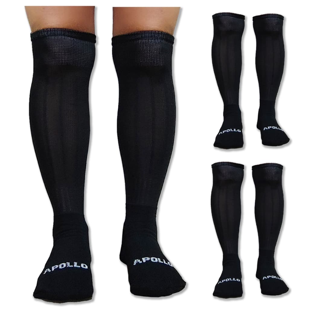 Kit 3 Conjunto Meião Futebol Jogo Treino Cor Preta Original Tamanho Infantil e Juvenil