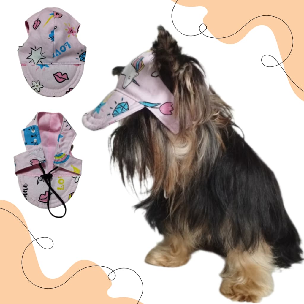 Boné para Pet estampas diversas