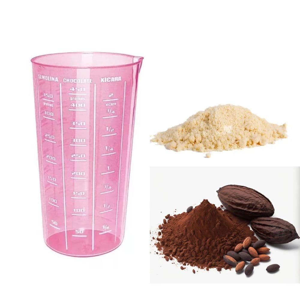 copo medidor graduado 500ml Rosa