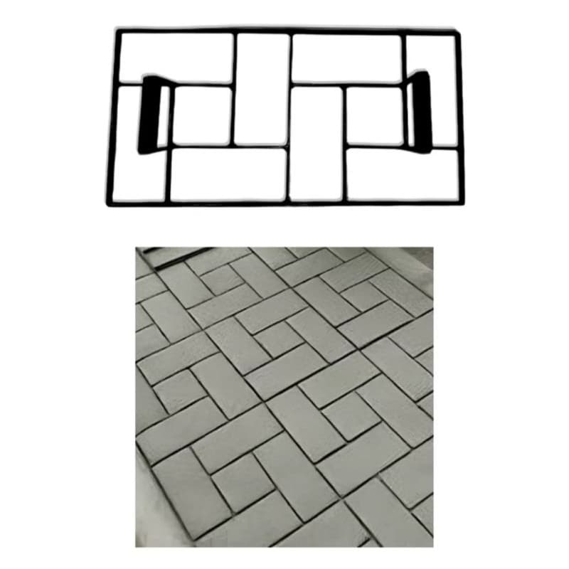 Forma Modeladora Modelo Tijolinho Para Calçada Piso Parede