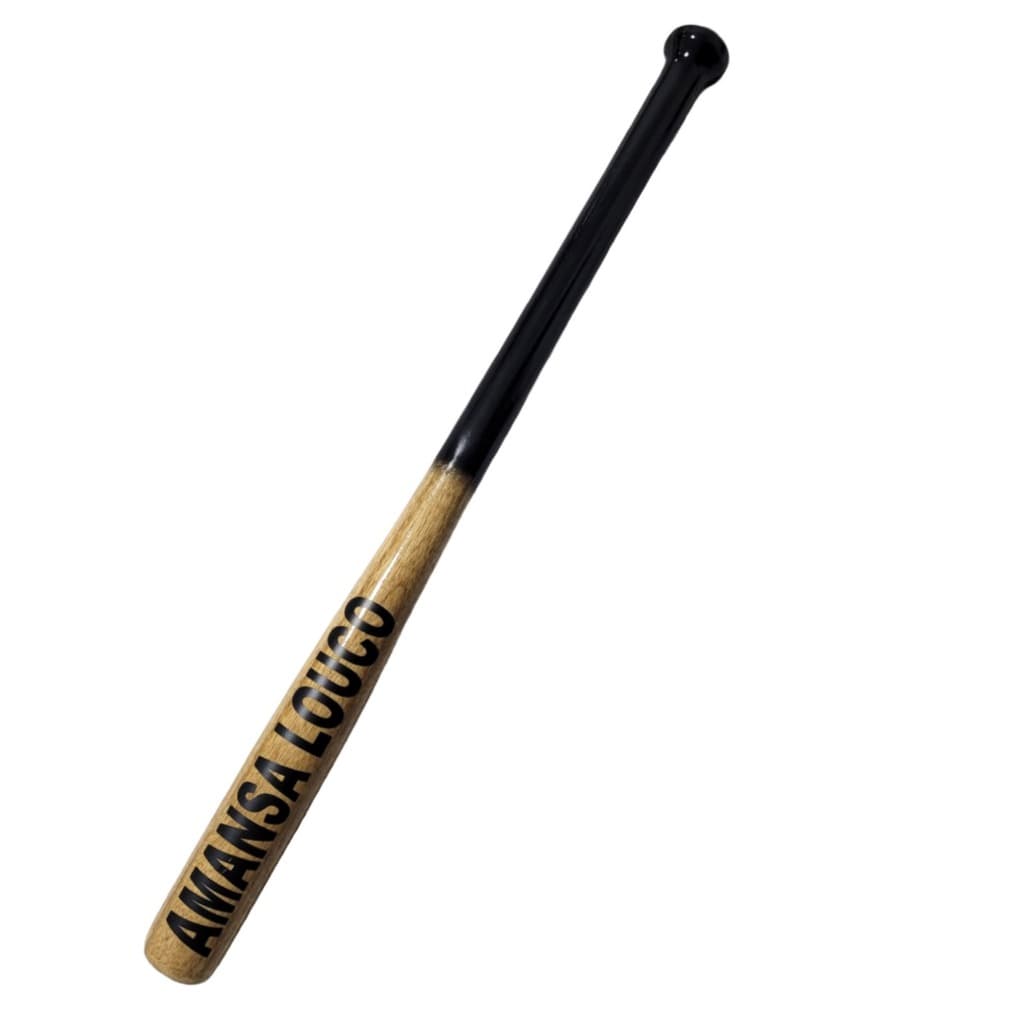 Taco de Baseball Personalizado Modelo Amansa LoL Mesclado Feito Artesanalmente Madeira Resistente A impacto e Umidade