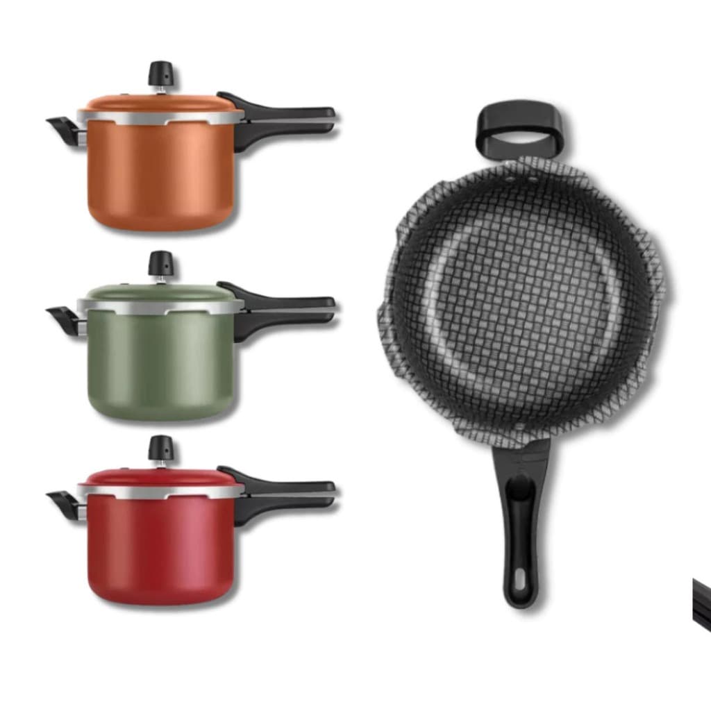 Panela de Pressão Fechamento Externo Patolux 5 L Antiaderente Não Gruda Modelo Novo Várias Cores