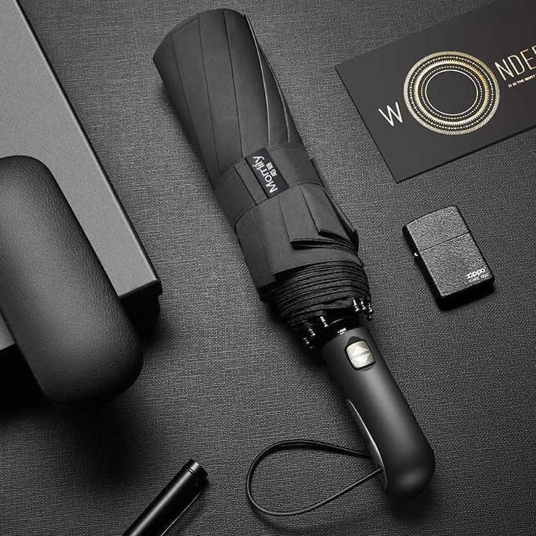 Guarda chuva AUTOMÁTICO abre e fecha Grande Preto